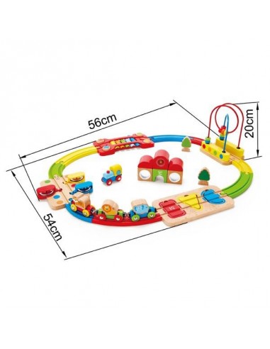Chemin de fer puzzle arc en ciel - Hape Chemin de fer puzzle arc en ciel - Hape
