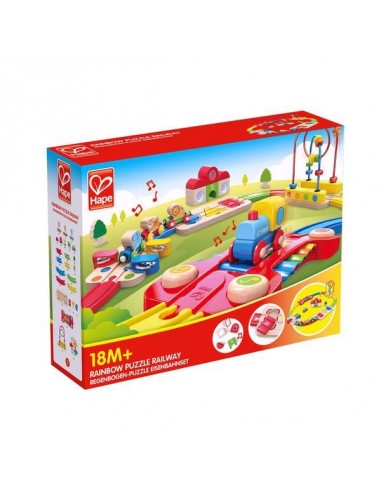 Chemin de fer puzzle arc en ciel - Hape Chemin de fer puzzle arc en ciel - Hape