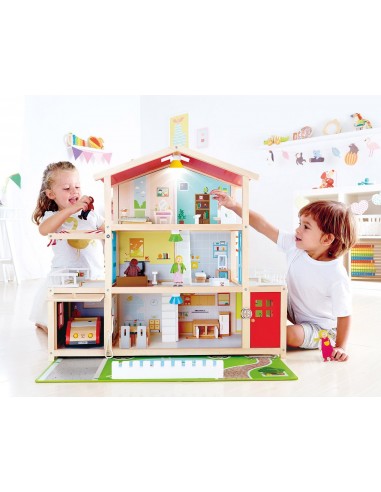Grande maison de poupée meublée - Hape