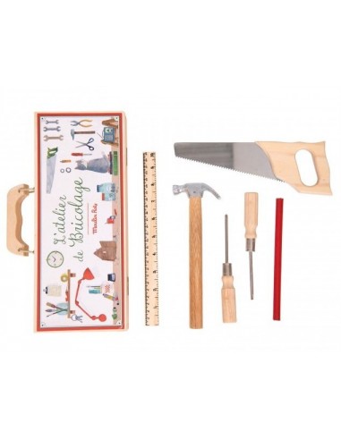 Mallette d'outils de bricolage pour adulte - Bricoleur