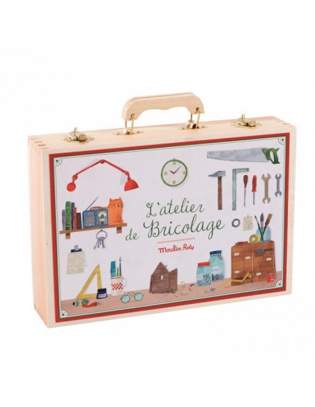 Caisse à outils en bois - Ma valise en carton