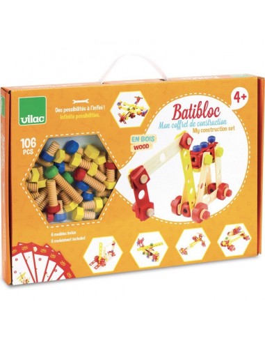 Coffret de construction batibloc - jeu de construction - Vilac 