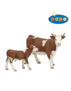 Figurine veau simmental - Papo 2