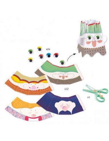 Découpage coupe coupe bonhommes - Djeco Découpage coupe coupe bonhommes - Djeco