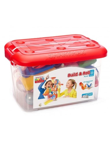 Coffre 44 pièces Build & Roll - SmartMax Coffre 44 pièces Build & Roll - SmartMax
