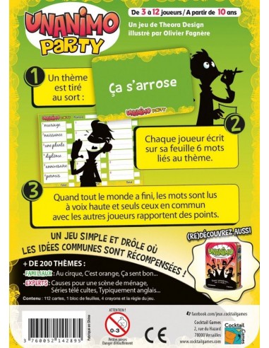 Jeu Unanimo party Jeu Unanimo party