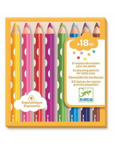 8 crayons de couleur pour les petits... 8 crayons de couleur pour les petits...