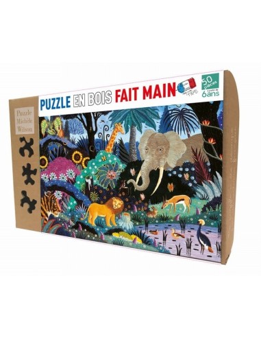 Puzzle 50 pièces nuit dans la jungle...