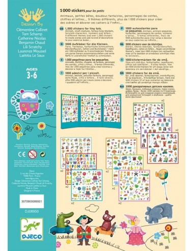 1000 stickers pour les petits - Djeco 1000 stickers pour les petits - Djeco