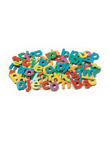 1 sac abc 60 lettres magnétiques géoform djeco en bois