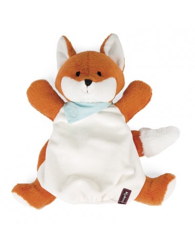 Doudou marionnette Renard paprika -...