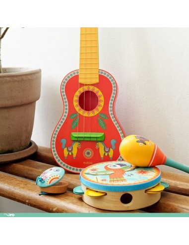 Set musical tambourin, maracas et... Set musical tambourin, maracas et...