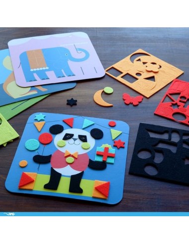 Douces créatures collage feutrine -... Douces créatures collage feutrine -...