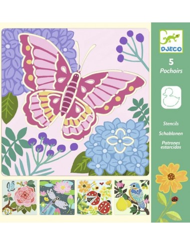 Pochoirs ailes du jardin - Djeco