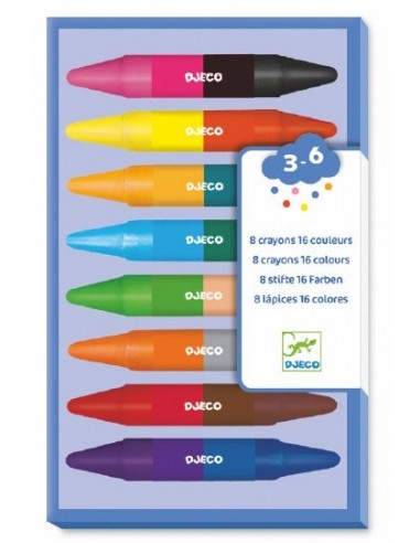 Crayon de cire doubles côtés - Djeco