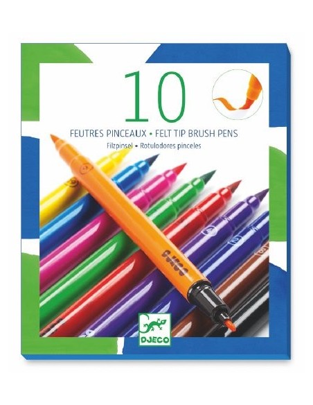 Crayons de couleurs ergonomiques ultra-lavables - Djeco - Polipetitpois