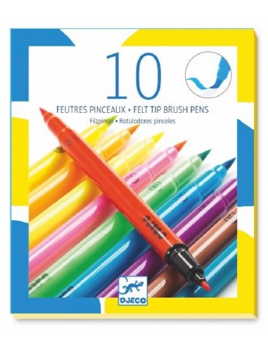 Crayons de couleurs ergonomiques ultra-lavables - Djeco - Polipetitpois