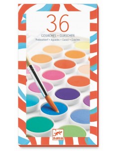 36 pastilles de gouaches -...