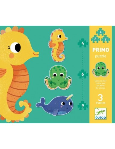 Primo puzzle dans la mer - Djeco Primo puzzle dans la mer - Djeco