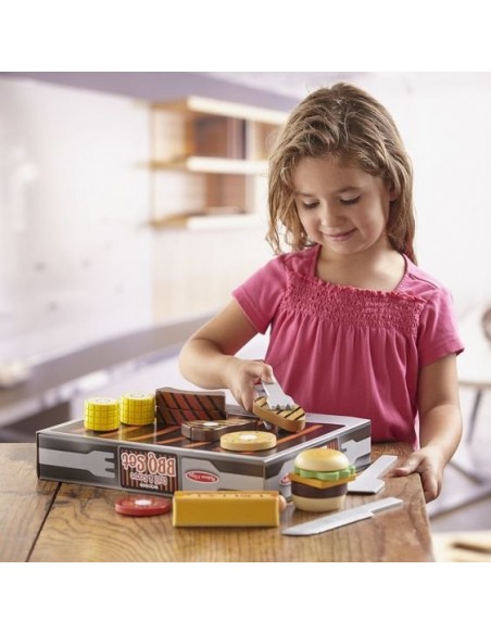 Barbecue Grillade Dinette Melissa Doug Lapouleapois Fr