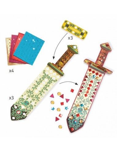 Sabres mosaïques à décorer - Do it... Sabres mosaïques à décorer - Do it...