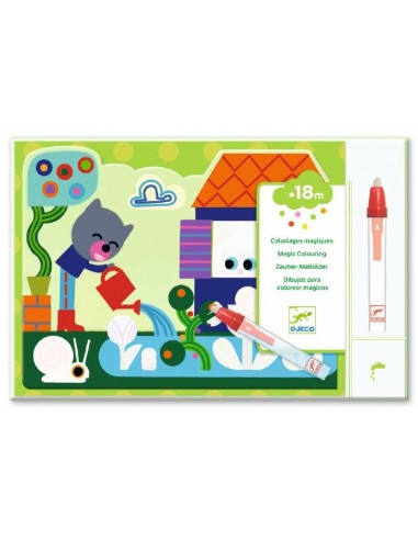 Coloriage A L Eau Cache Dans Le Jardin Djeco