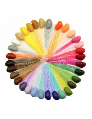 32 crayons en cire naturelle -...