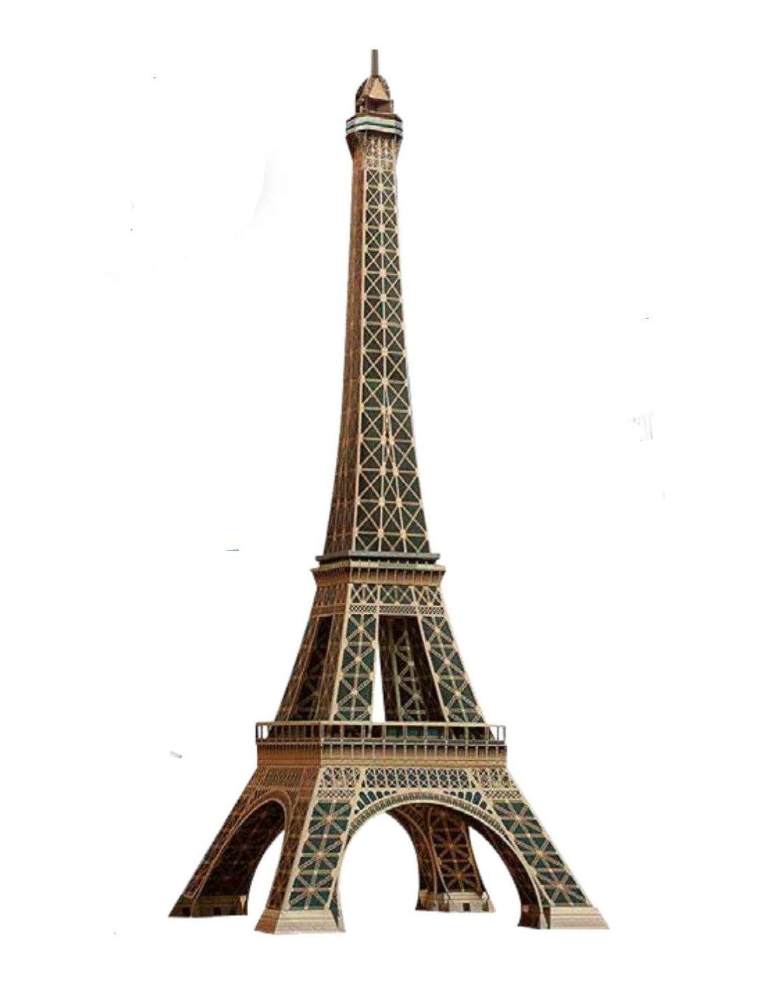 Maquette 3d en bois de la Tour Eiffel