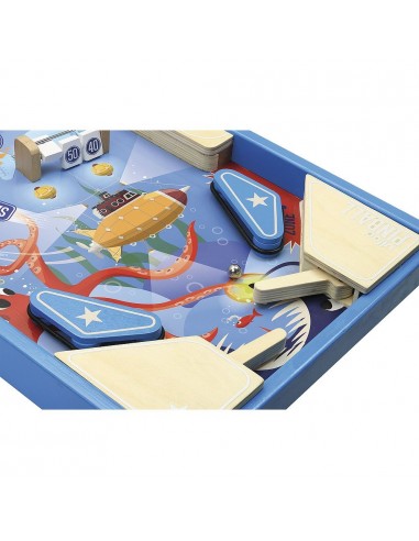 Grand flipper en bois sous la mer -... Grand flipper en bois sous la mer -...