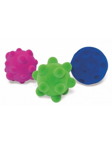 Set De 3 Mini Balles Sensorielles Rubbabu Set De 3 Mini Balles Sensorielles Rubbabu