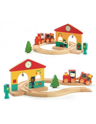 Jeu de manipulation Minitrain - Djeco Jeu de manipulation Minitrain - Djeco