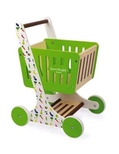 Chariot De Courses En Bois Green Market Janod