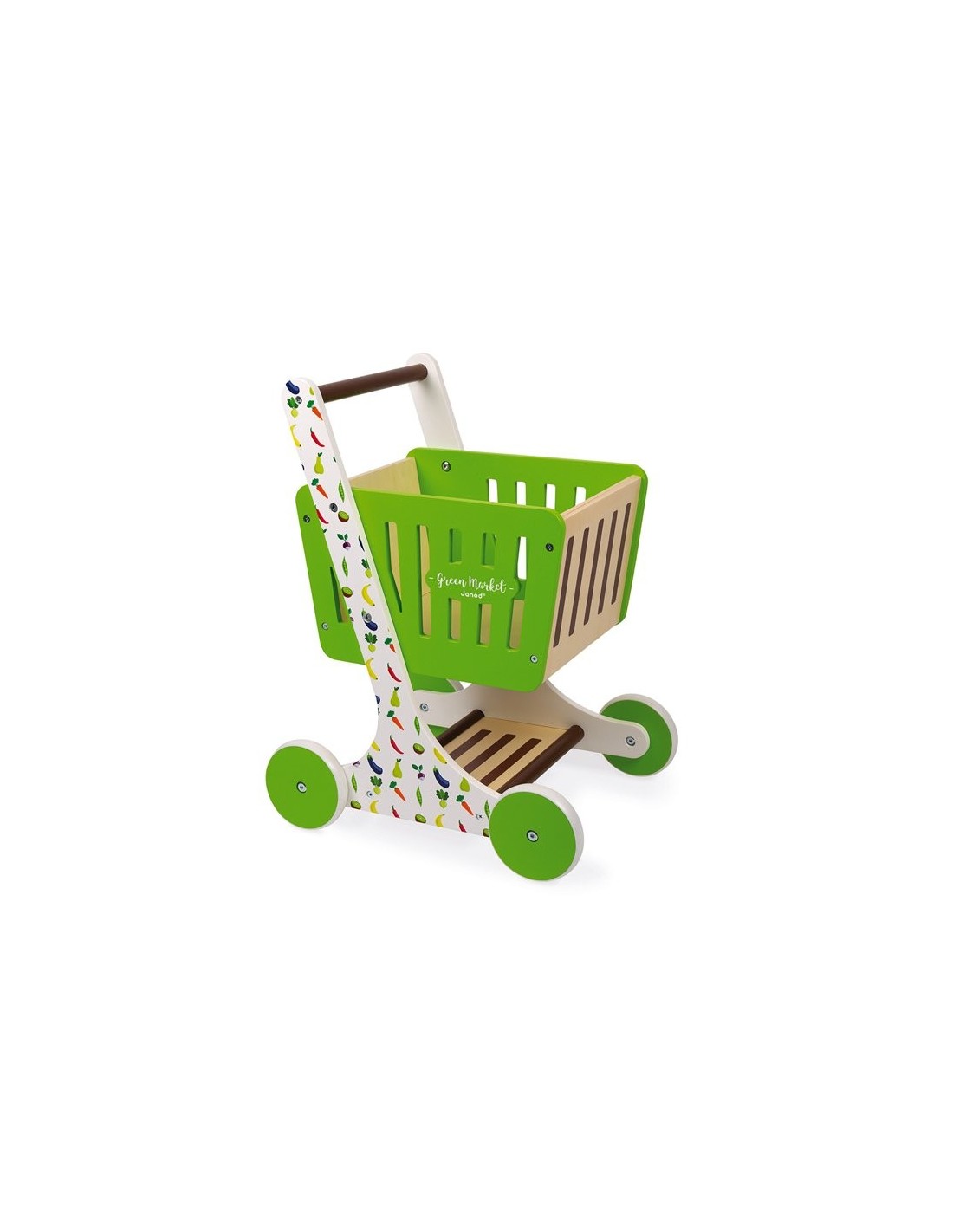 Chariot De Courses En Bois Green Market Janod