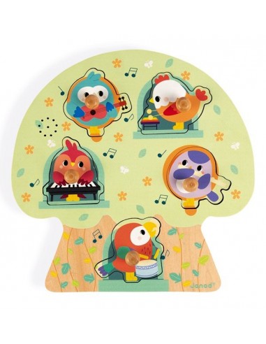 Puzzle musical les oiseaux en fête -...