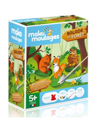 Coffret 3 moules Balade en forêt -...