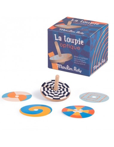 Toupie optique en bois - Moulin Roty