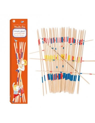 Mikado geant en bois - Activités 4-7 ans