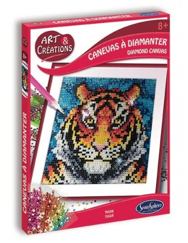 Canevas à diamanter tigre - Sentosphère