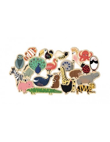 Jeu magnétique bois Magnimo - Djeco Jeu magnétique bois Magnimo - Djeco