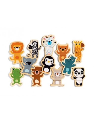 Jeu magnétique bois "coucou" - Djeco Jeu magnétique bois "coucou" - Djeco