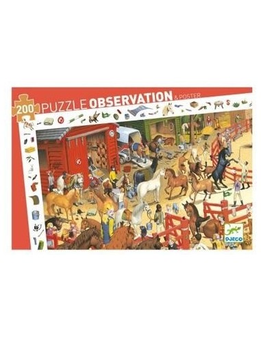 Puzzle d'observation équitation - Djeco Puzzle d'observation équitation - Djeco