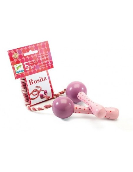 Corde à sauter élastique rose (8472)