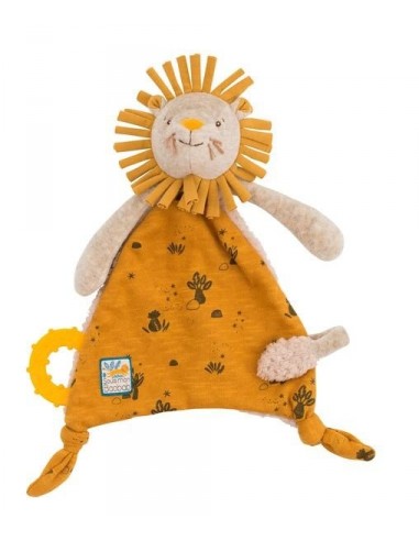 Doudou attache-tétine lion Sous mon...