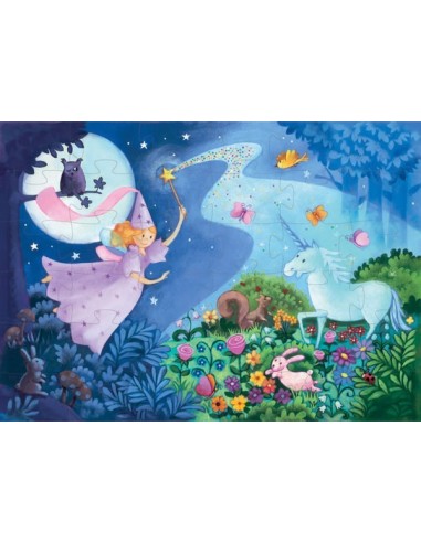 Puzzle la fée et la licorne - Djeco Puzzle la fée et la licorne - Djeco