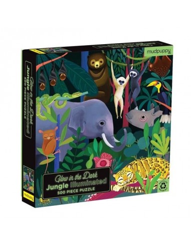 Puzzle phosphorescent jungle 500 pièces