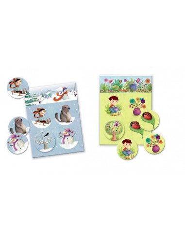Loto des 4 saisons 16 pièces - Djeco Loto des 4 saisons 16 pièces - Djeco