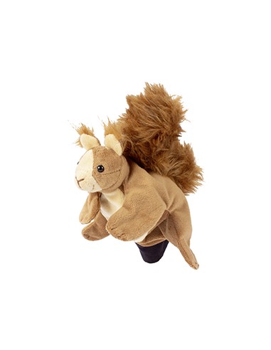 Peluche gant marionnette écureuil