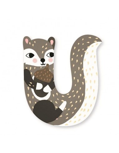 Lettre U en bois M. Carlslund - Vilac Lettre U en bois M. Carlslund - Vilac