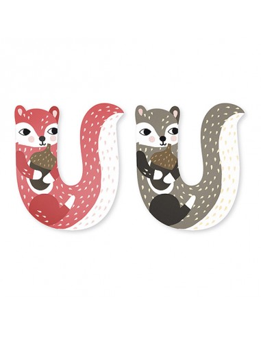 Lettre U en bois M. Carlslund - Vilac Lettre U en bois M. Carlslund - Vilac