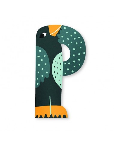 Lettre P en bois M. Carlslund - Vilac Lettre P en bois M. Carlslund - Vilac